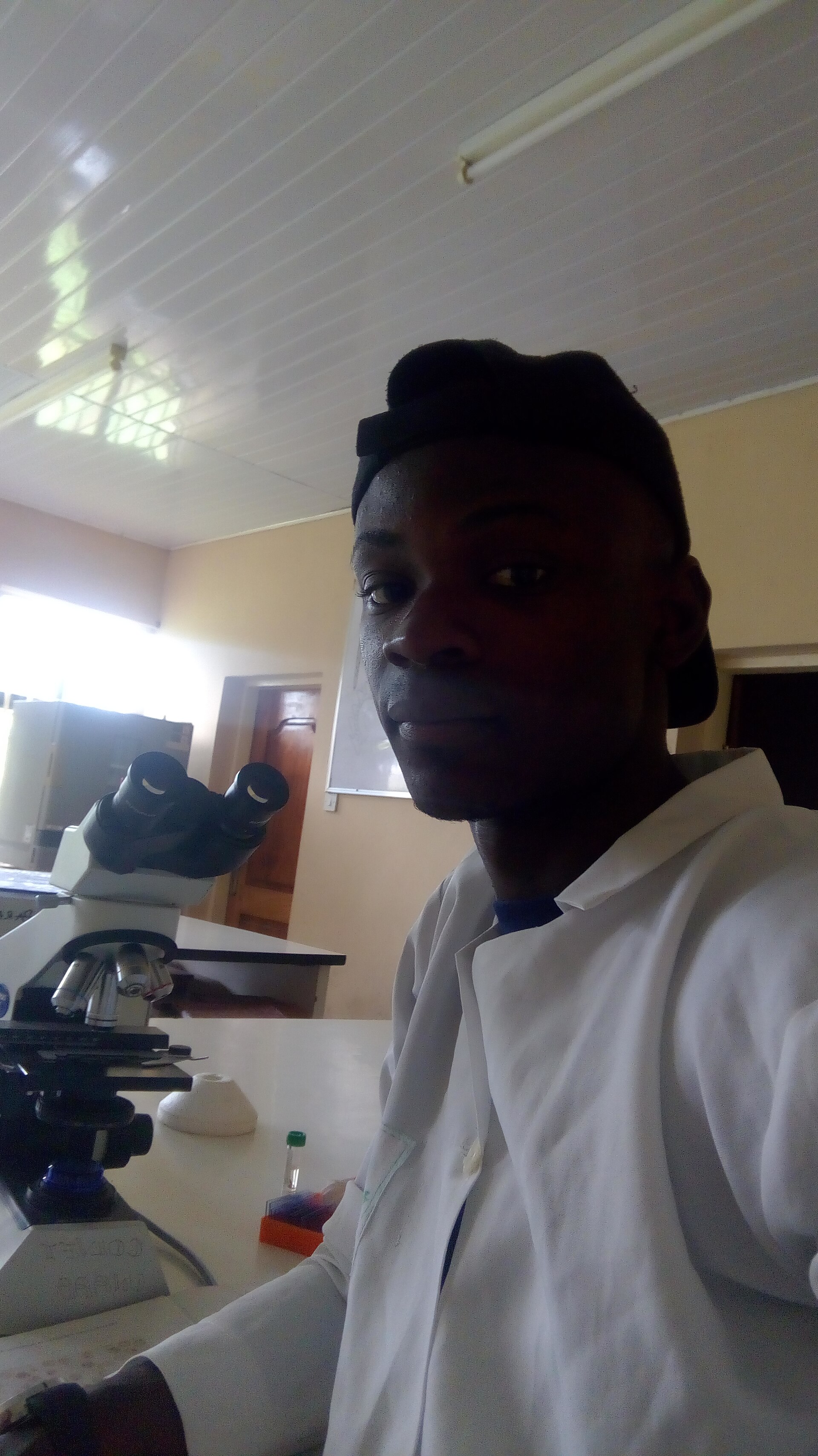 A Veterinary medical student in the Laboratory during his undergraduate project research 01